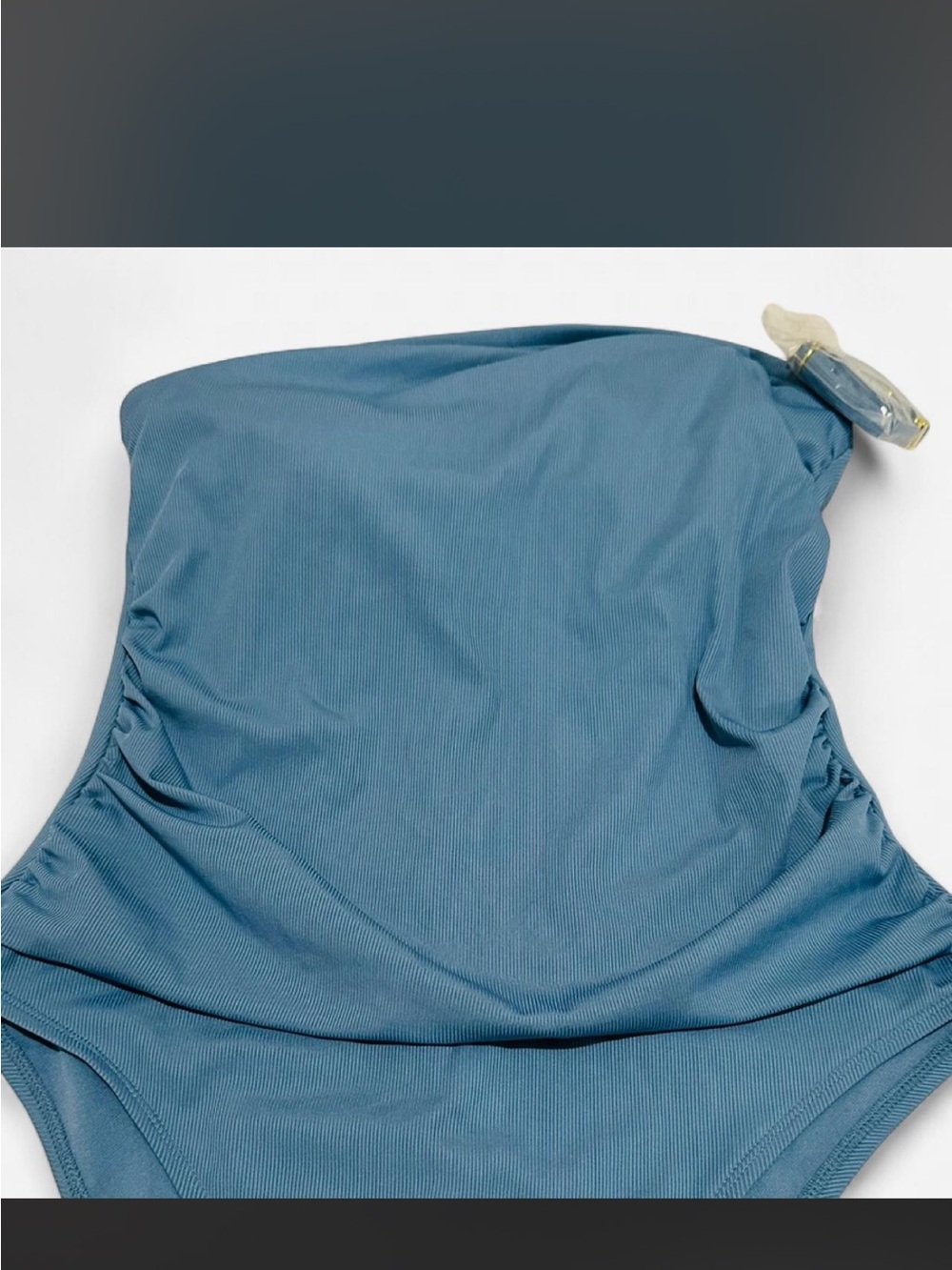 Shade & Shore Dusty Blue Ribbed Camisole
